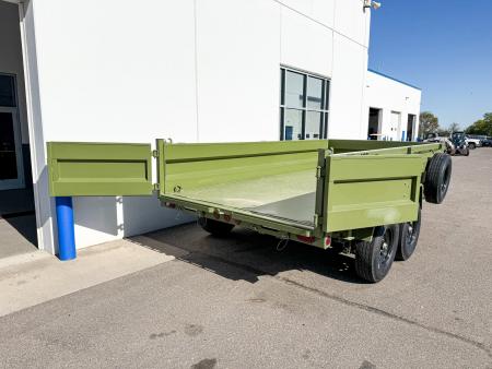 New DTB 83X14 14.9K DUMP TRAILER - SNIPER SERIES - MILITARY GREEN