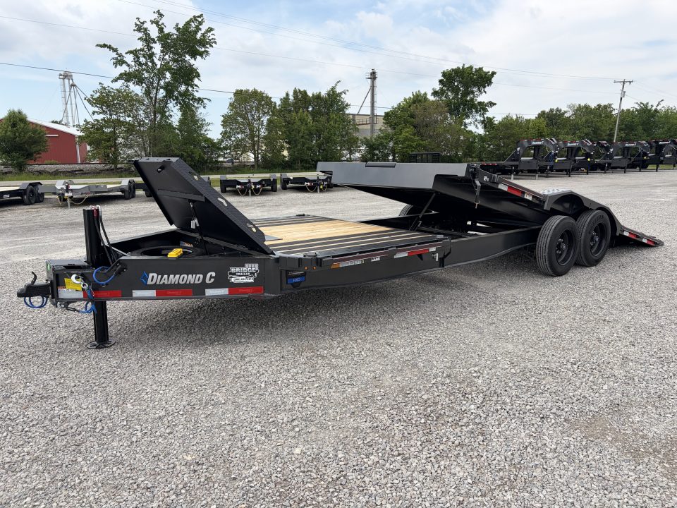 New 2026 Diamond C Trailers HXD208L24X102 (24' x 102") Full Width Partial Tilt Equipment Trailer