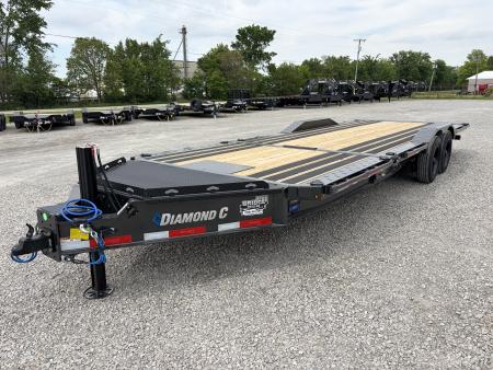 New 2026 Diamond C Trailers HXD208L24X102 (24' x 102 ) Full Width Partial Tilt Equipment Trailer