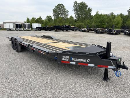 New 2026 Diamond C Trailers HXD208L24X102 (24' x 102") Full Width Partial Tilt Equipment Trailer