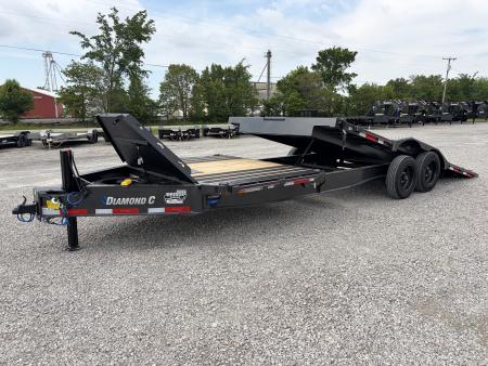 New 2026 Diamond C Trailers HXD208L24X102 (24' x 102") Full Width Partial Tilt Equipment Trailer
