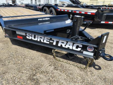 New 2025 Sure-Trac 7X22 (18+4) 17.6k PRO SERIES BEAM TILT Equipment Trailer