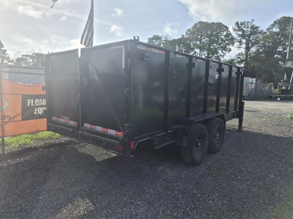 New 2025 Trail Maxx Trailers 7 x 16ft. Gooseneck Dump Trailer with 4' Sides and 14,000K Capacity Dump Trailer