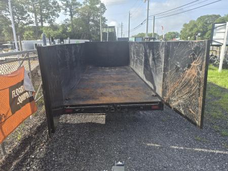 New 2025 Trail Maxx Trailers 7 x 16ft. Gooseneck Dump Trailer with 4' Sides and 14,000K Capacity Dump Trailer