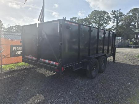 New 2025 Trail Maxx Trailers 7 x 16ft. Gooseneck Dump Trailer with 4' Sides and 14,000K Capacity Dump Trailer