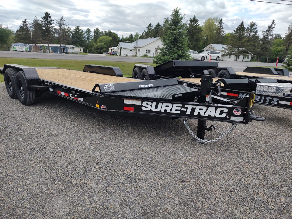 New 2026 SURE-TRAC ST-BTE8220-154 Power Tilt Equipment Trailer