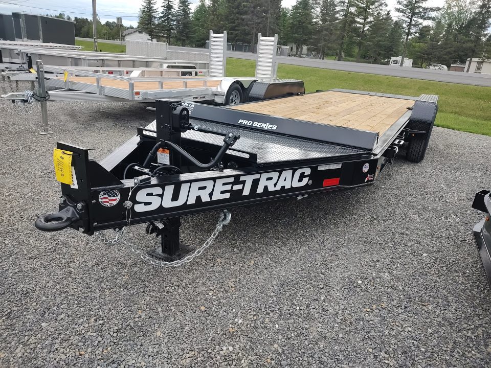 New 2026 SURE-TRAC ST-BTE8220-154 Power Tilt Equipment Trailer