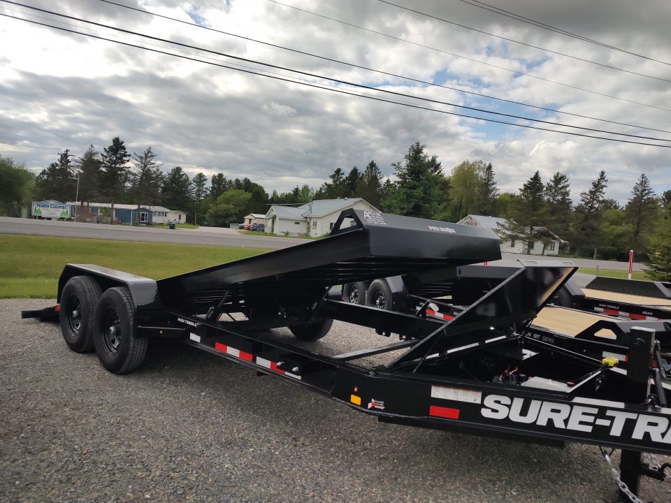 New 2026 SURE-TRAC ST-BTE8220-154 Power Tilt Equipment Trailer