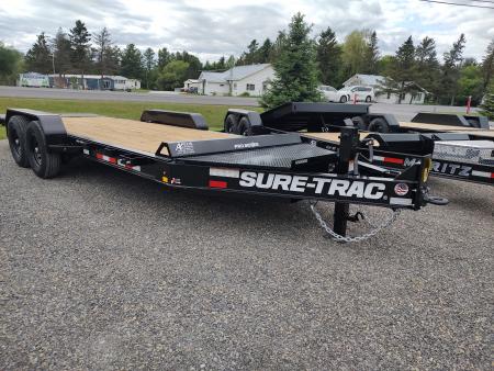 New 2026 SURE-TRAC ST-BTE8220-154 Power Tilt Equipment Trailer
