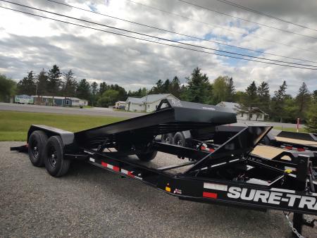 New 2026 SURE-TRAC ST-BTE8220-154 Power Tilt Equipment Trailer