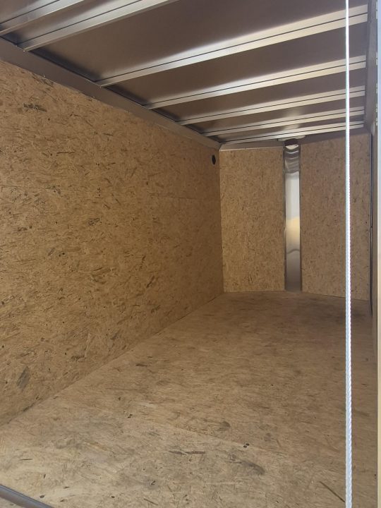 New 2026 ALCOM 6x12 Aluminum Enclosed Trailer – Charcoal | 2,990 GVWR | 6" Extra Height Cargo / Enclosed Trailer