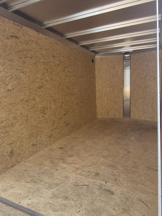 New 2026 ALCOM 6x12 Aluminum Enclosed Trailer – Charcoal | 2,990 GVWR | 6" Extra Height Cargo / Enclosed Trailer