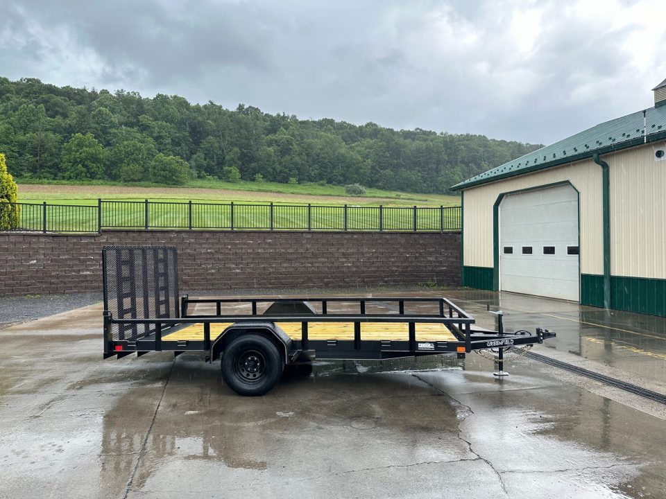 New Greenfield Trailers 14' HD Single Axle Utility - 6,000 lb. Axle