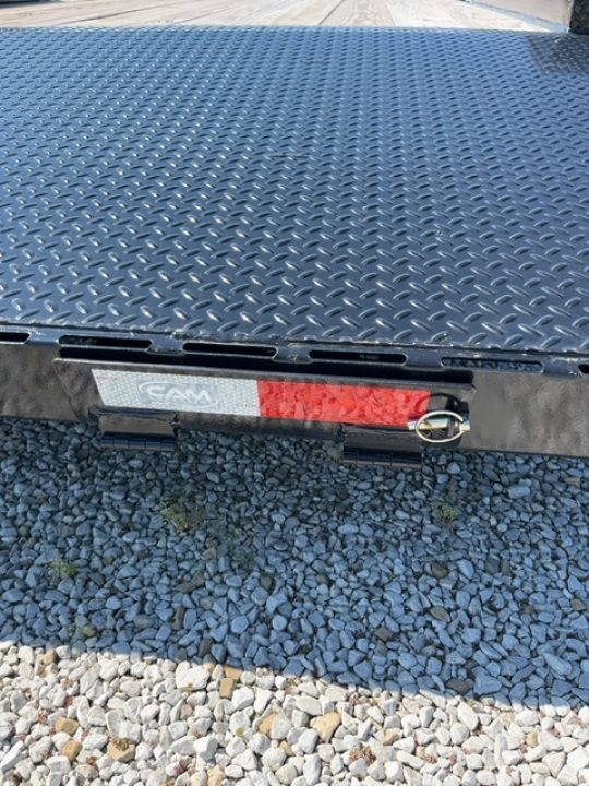 New 2025 Cam Superline 7 x 18 (14+4) CAM Wood Deck Car Hauler 7K