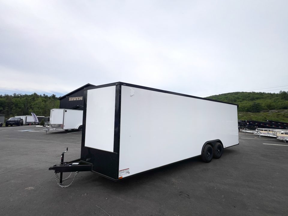 New DEMO* 2026 Panther Cargo 8.5X24+2ft V-Nose / .080 Polycore / 7' interior / Blackout/ Spoiler -9990 GVW