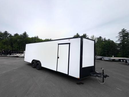 New DEMO* 2026 Panther Cargo 8.5X24+2ft V-Nose / .080 Polycore / 7' interior / Blackout/ Spoiler -9990 GVW