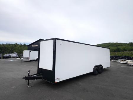 New DEMO* 2026 Panther Cargo 8.5X24+2ft V-Nose / .080 Polycore / 7' interior / Blackout/ Spoiler -9990 GVW