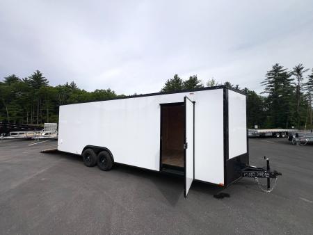 New DEMO* 2026 Panther Cargo 8.5X24+2ft V-Nose / .080 Polycore / 7' interior / Blackout/ Spoiler -9990 GVW