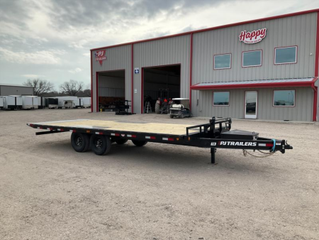 New 2027 PJ 102 x22' Deckover Hydraulic Tilt Trailer – T8