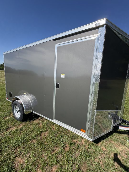 New 2026 Seed Cargo 6x12 Single Axle Enclosed Trailer w/Rear Ramp