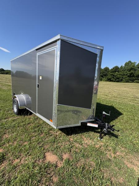 New 2026 Seed Cargo 6x12 Single Axle Enclosed Trailer w/Rear Ramp