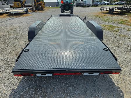 New 2026 Lamar 83X20 TANDEM 10K STEEL DECK CAR HAULER W/2 FT DOVE & SLIDE OUT RAMPS