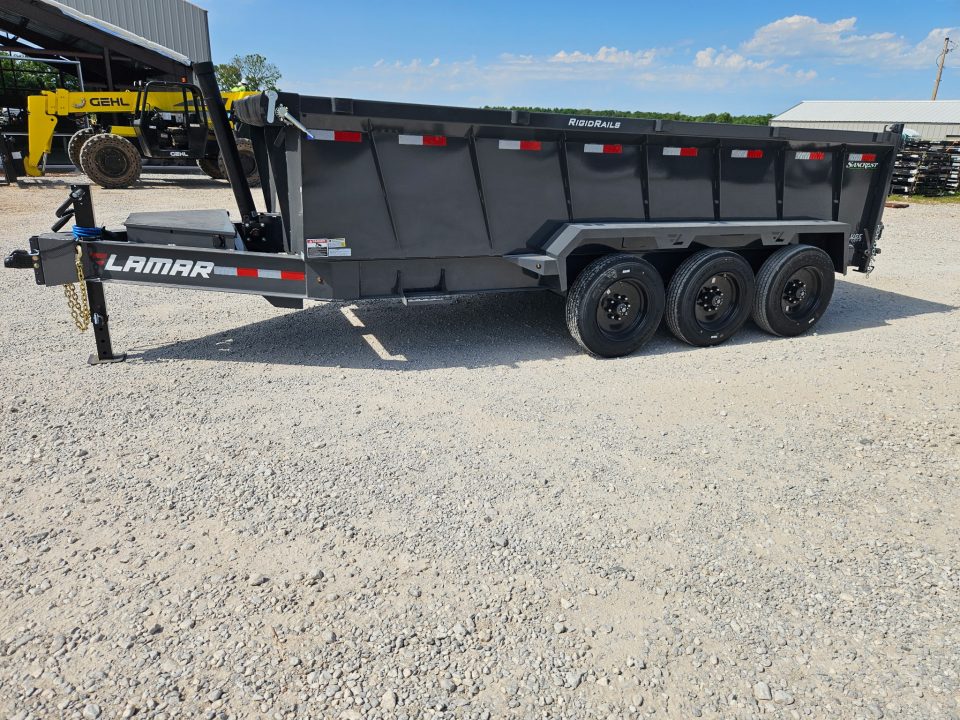 New 2026 Lamar 83X16 TRIPLE 21K TELESCOPIC DUMP W/36" SIDES 7 GAUGE FLOOR & 17.5" 16PLY