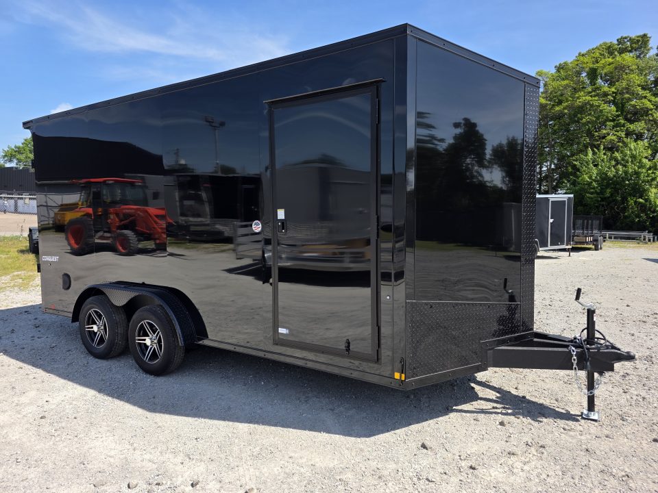 New 2026 Formula Trailers 7.5X16 UTV SXS SCREWLESS 080 BLACKOUT TRIM GOLF CART Cargo / Enclosed Trailer