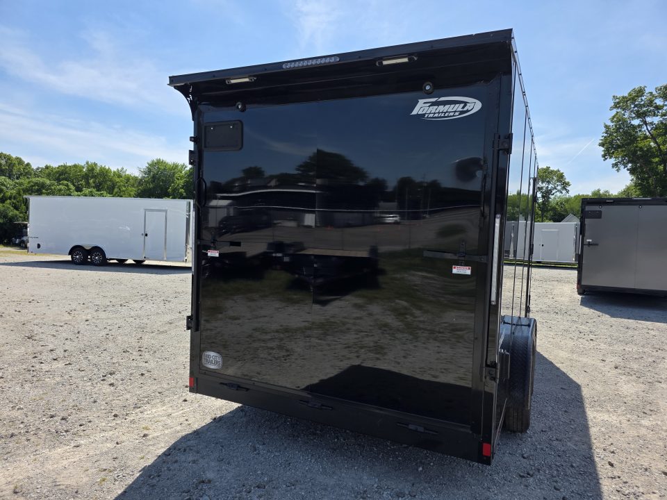 New 2026 Formula Trailers 7.5X16 UTV SXS SCREWLESS 080 BLACKOUT TRIM GOLF CART Cargo / Enclosed Trailer