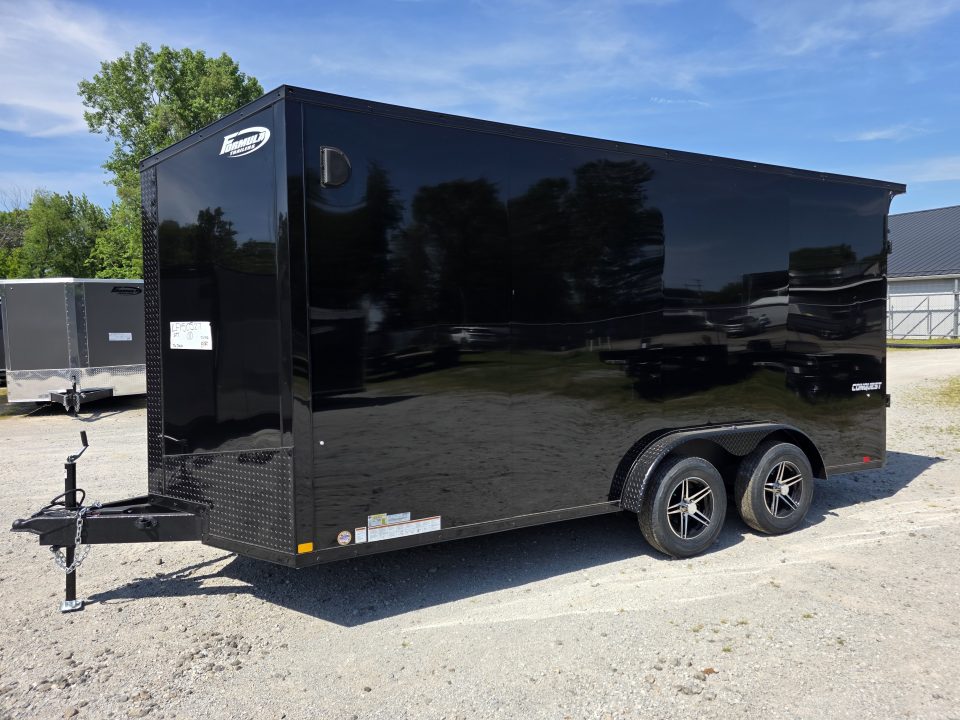 New 2026 Formula Trailers 7.5X16 UTV SXS SCREWLESS 080 BLACKOUT TRIM GOLF CART Cargo / Enclosed Trailer
