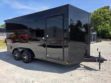 New 2026 Formula Trailers 7.5X16 UTV SXS SCREWLESS 080 BLACKOUT TRIM GOLF CART Cargo / Enclosed Trailer