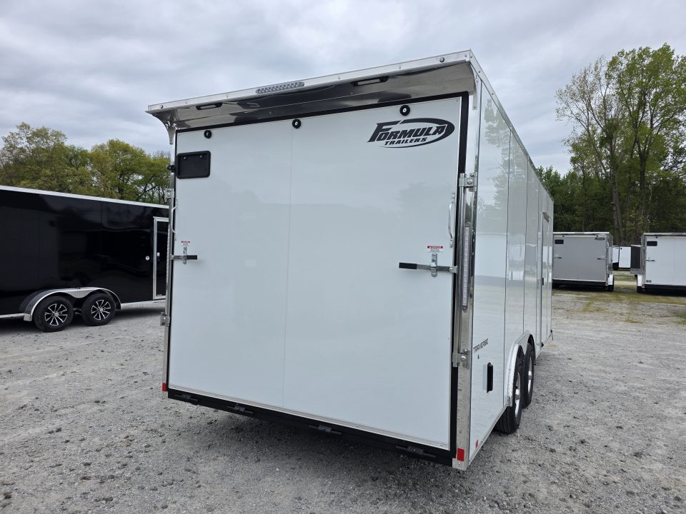 New 2026 Formula Trailers 8.5X20 10K GVWR 080 SCREWLESS EXTERIOR 7' INSIDE ALUMINUM WHEELS UTV SXS CAR Cargo / Enclosed Trailer