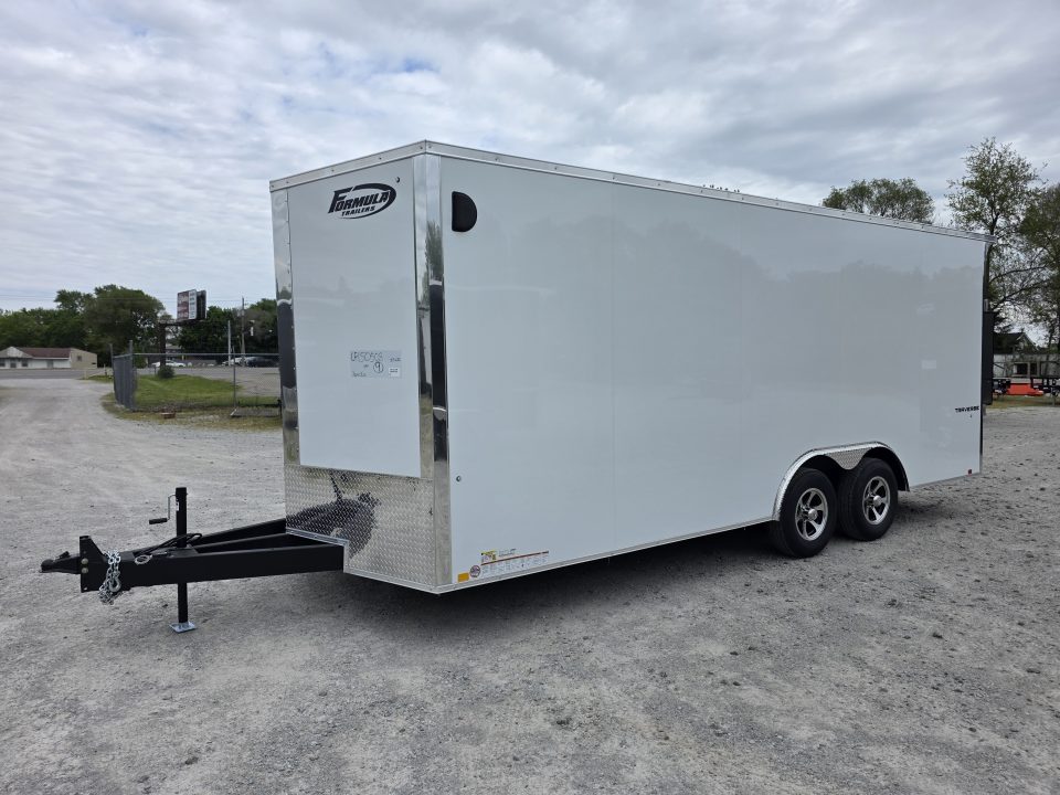 New 2026 Formula Trailers 8.5X20 10K GVWR 080 SCREWLESS EXTERIOR 7' INSIDE ALUMINUM WHEELS UTV SXS CAR Cargo / Enclosed Trailer