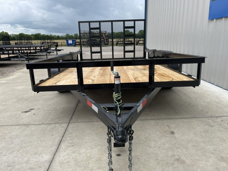 New C&M 82X12 ANGLE TOP UTILTY (2) 3500lb TANDEM AXLES, GVWR 7000lb W/4' GATE