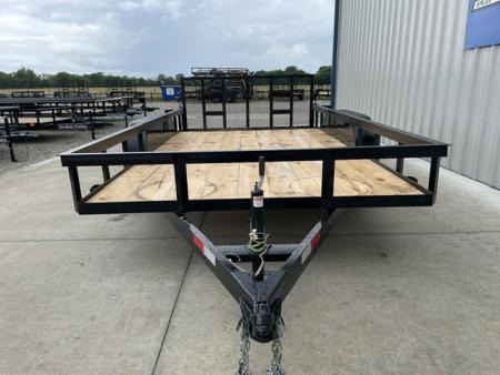 New 2026 C&M 82X14 ANGLE TOP UTILITY (2) 3500lb TANDEM AXLES, GVWR 7000lb, 32" GATE, DOVETAIL