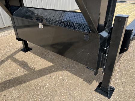 New 2026 Midsota 28' Hydraulic Tail Gooseneck Equipment Trailer