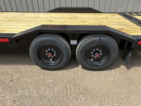 New 2026 Midsota 28' Hydraulic Tail Gooseneck Equipment Trailer