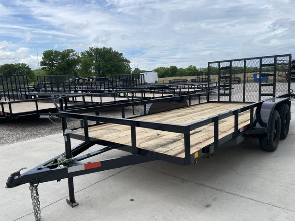 New 2026 C&M 82X16 ANGLE TOP UTILITY (2) 3500lb AXLES, GVWR 7000lbs, 4' GATE