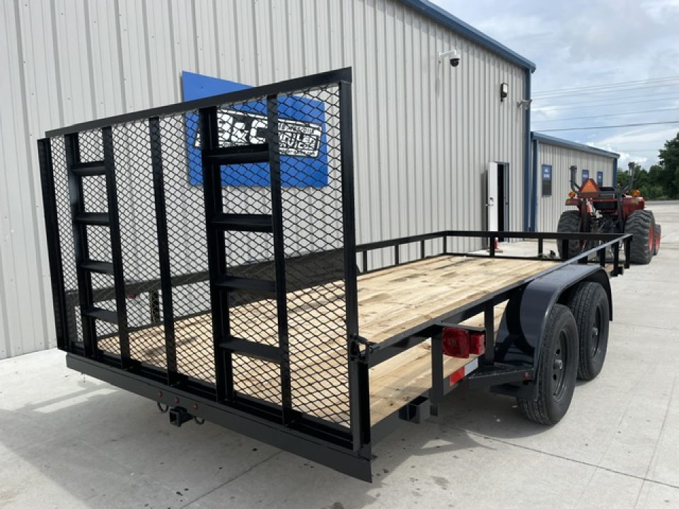 New 2026 C&M 82X16 ANGLE TOP UTILITY (2) 3500lb AXLES, GVWR 7000lbs, 4' GATE