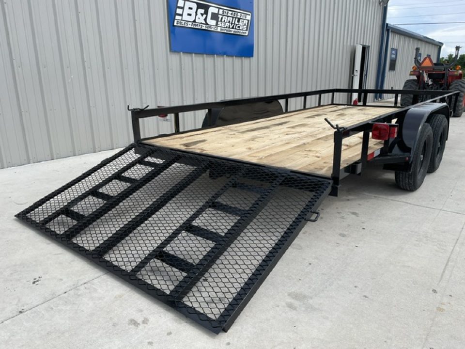 New 2026 C&M 82X16 ANGLE TOP UTILITY (2) 3500lb AXLES, GVWR 7000lbs, 4' GATE