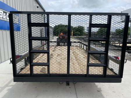 New 2026 C&M 82X16 ANGLE TOP UTILITY (2) 3500lb AXLES, GVWR 7000lbs, 4' GATE