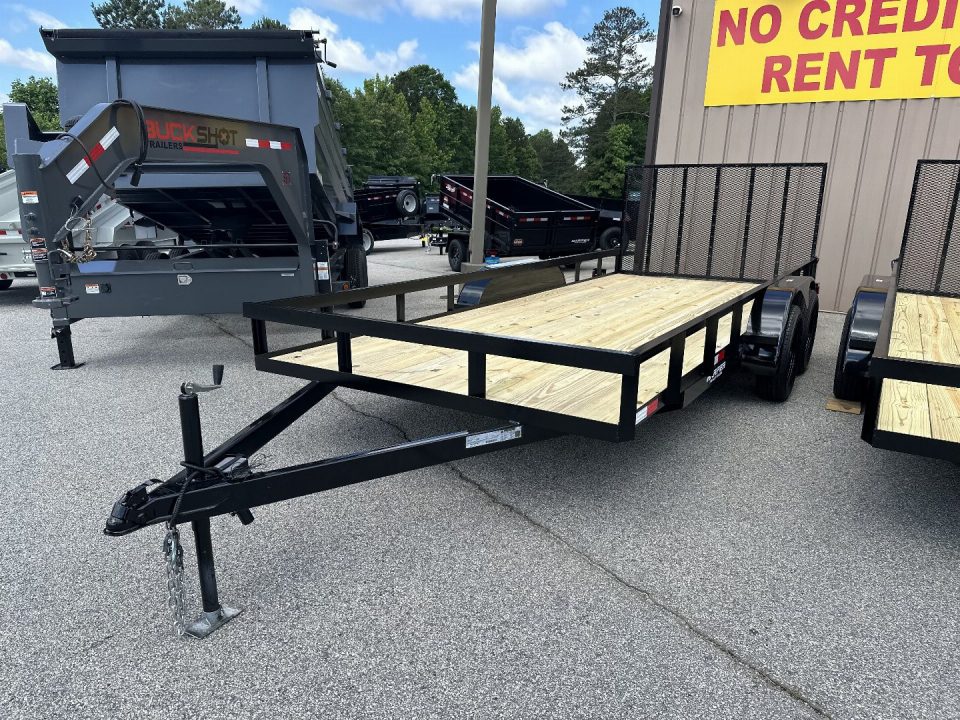 New 2026 7X18 TANDEM AXLE UTILITY TRAILER WITH BRAKES