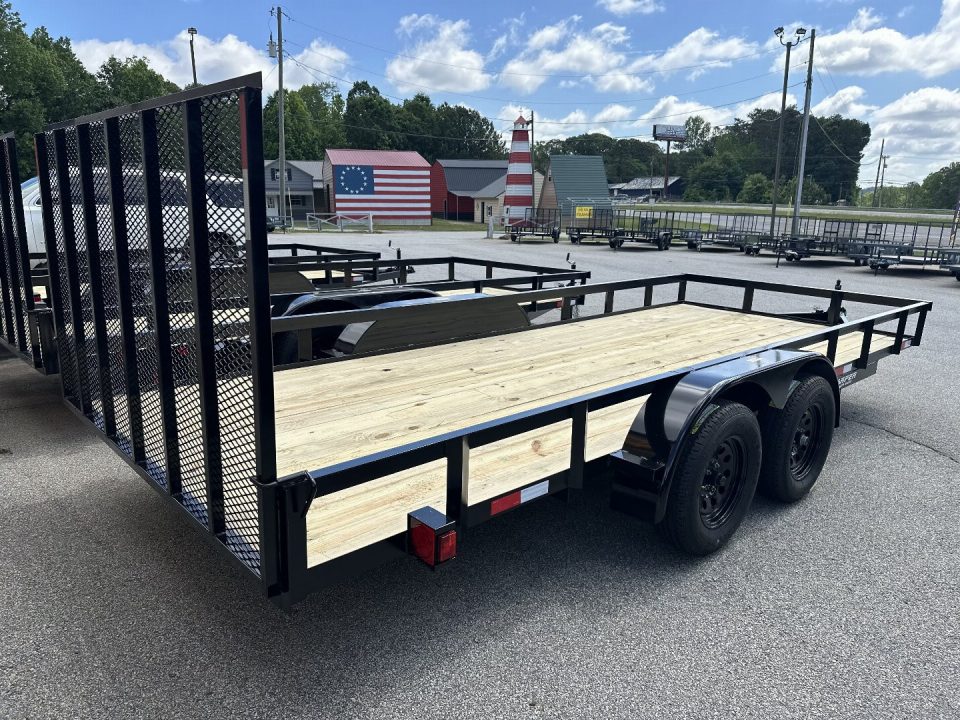 New 2026 7X18 TANDEM AXLE UTILITY TRAILER WITH BRAKES