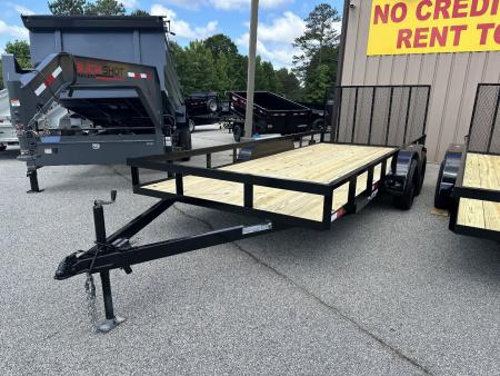 New 2026 7X18 TANDEM AXLE UTILITY TRAILER WITH BRAKES