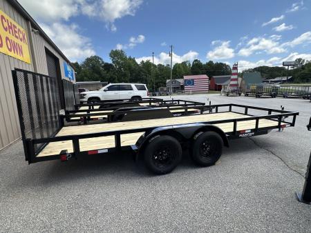New 2026 7X18 TANDEM AXLE UTILITY TRAILER WITH BRAKES
