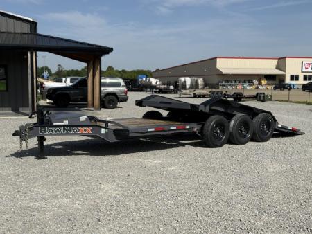 New 2026 RawMaxx G3X TILT 102X24 W/14 PLY TIRES AND RHINO LINED FENDERS 21K GVWR Tilt Trailer