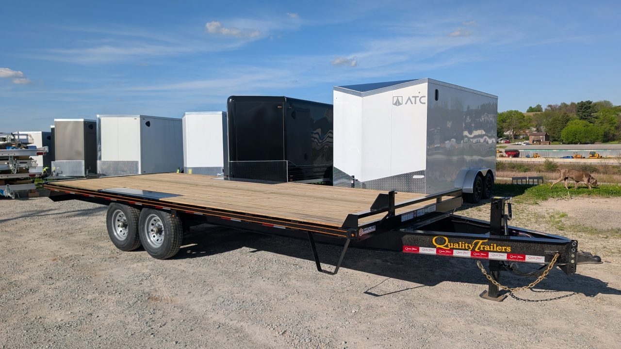 New 2027 Quality 20' GENERAL DUTY Deckover Tagalong w/ No Dove Tail, No Ramps/Hardware