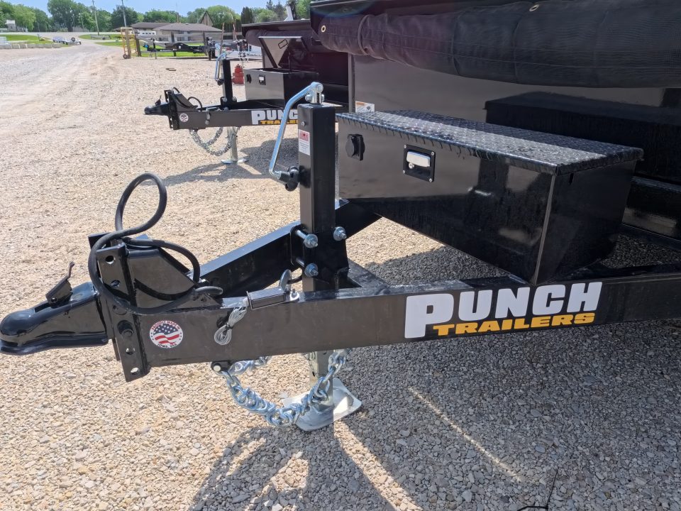 New 2026 Punch 83 x 14 Scissor Dump Trailer with 14K GVWR - Black