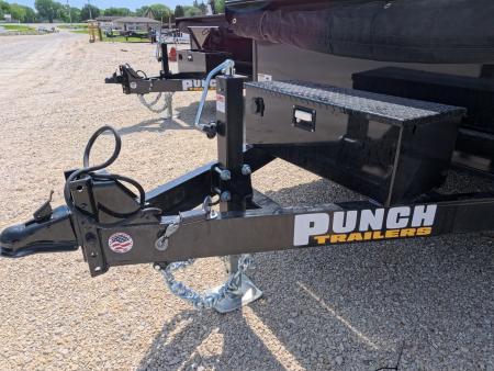 New 2026 Punch 83 x 14 Scissor Dump Trailer with 14K GVWR - Black