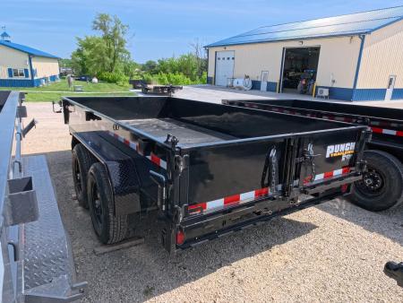 New 2026 Punch 83 x 14 Scissor Dump Trailer with 14K GVWR - Black